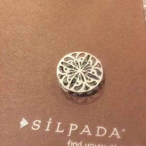 Silpada Sterling reversible pendant EUC